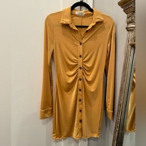 Long Sleeve Ruched dress